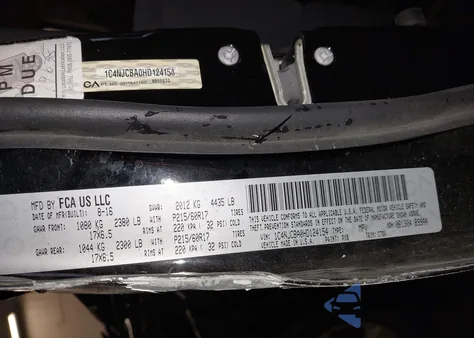 2017 Jeep Compass Sport Fwd from USA, damaged, VIN 1C4NJCBA0HD124154